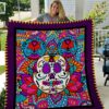 Mickey Mouse Calaveras Mexicanas Quilt Blanket  Quilt